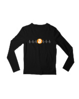 Μακρυμάνικο Μακό Παιδικό - Bitcoin Sign - Color Thumbnail Μαύρο