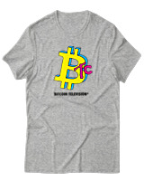 T-Shirt Αντρικό - Bitcoin TV - Color Thumbnail Γκρι Μελανζέ