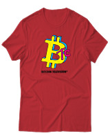 T-Shirt Αντρικό - Bitcoin TV - Color Thumbnail Κόκκινο