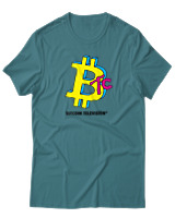 T-Shirt Αντρικό - Bitcoin TV - Color Thumbnail Μπλε Πράσινο