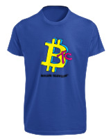 T-Shirt Fit Αντρικό - Bitcoin TV - Color Thumbnail Μπλε Ρουά