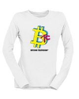 Μακρυμάνικο Μακό Γυναικείο - Bitcoin TV - Color Thumbnail 'Ασπρο