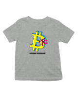T-Shirt  Παιδικό - Bitcoin TV - Color Thumbnail Γκρι Μελανζέ