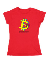 Κοριτσίστικο Κοντομανικο Παιδικό - Bitcoin TV - Color Thumbnail Κόκκινο