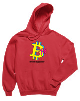 Φούτερ με κουκούλα Παιδικό - Bitcoin TV - Color Thumbnail Κόκκινο