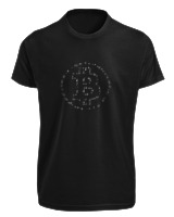 T-Shirt Fit Αντρικό - Bitcoins Stars - Color Thumbnail Μαύρο