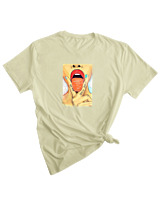 T-Shirt Woman Fashion Γυναικείο - Bite me - Color Thumbnail SAGE GREEN
