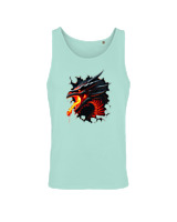 Αμάνικο Μπλουζάκι Αντρικό - Black Dragons - Color Thumbnail Arctic Blue
