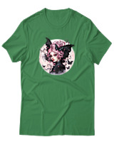 T-Shirt  Γυναικείο - Black Fairies - Color Thumbnail Πράσινο