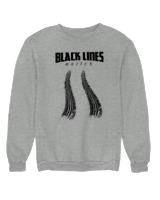 Φούτερ χωρίς κουκούλα Αντρικό - Black Lines - Color Thumbnail Γκρι Μελανζέ
