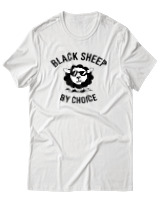 T-Shirt Αντρικό - Black Sheep By Choice - Color Thumbnail Άσπρο