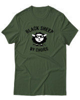 T-Shirt Αντρικό - Black Sheep By Choice - Color Thumbnail Κυπαρισσί
