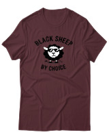 T-Shirt Αντρικό - Black Sheep By Choice - Color Thumbnail Μπορντό