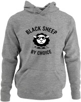 Φούτερ με κουκούλα - Black Sheep By Choice - Color Thumbnail Γκρι Μελανζέ