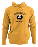 Φούτερ με κουκούλα - Black Sheep By Choice - Color Thumbnail Κίτρινο Χρυσό
