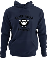 Φούτερ με κουκούλα - Black Sheep By Choice - Color Thumbnail Navy Blue