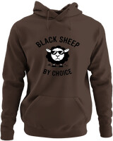 Φούτερ με κουκούλα - Black Sheep By Choice - Color Thumbnail Καφέ