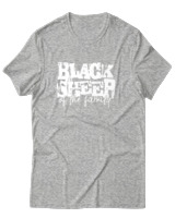 T-Shirt Αντρικό - Black Sheep Of The Family - Color Thumbnail Γκρι Μελανζέ
