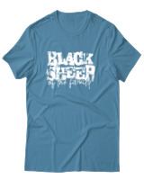T-Shirt Αντρικό - Black Sheep Of The Family - Color Thumbnail Τιρκουάζ