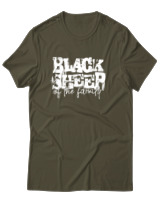 T-Shirt Αντρικό - Black Sheep Of The Family - Color Thumbnail Χακί