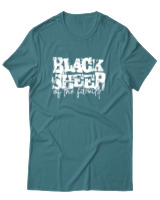 T-Shirt Αντρικό - Black Sheep Of The Family - Color Thumbnail Μπλε Πράσινο