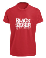 T-Shirt Fit Αντρικό - Black Sheep Of The Family - Color Thumbnail Κόκκινο