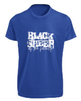 T-Shirt Fit Αντρικό - Black Sheep Of The Family - Color Thumbnail Μπλε Ρουά