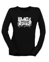 Μακρυμάνικο Μακό Γυναικείο - Black Sheep Of The Family - Color Thumbnail Μαύρο