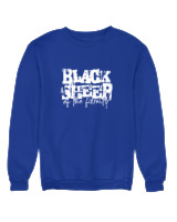 Φούτερ χωρίς κουκούλα Γυναικείο - Black Sheep Of The Family - Color Thumbnail Μπλε Ρουά