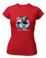 T-Shirt Στενή Γραμμή Γυναικείο - Blacksheep Reaper - Color Thumbnail Κόκκινο