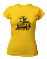 T-Shirt Στενή Γραμμή Γυναικείο - Bmw 2002 Turbo - Color Thumbnail Χρυσό Κίτρινο
