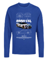 Μακρυμάνικο Μακό Αντρικό - Bmw CSL - Color Thumbnail Μπλε Ρουά