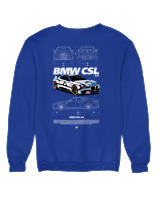 Φούτερ χωρίς κουκούλα Γυναικείο - Bmw CSL - Color Thumbnail Μπλε Ρουά