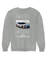 Φούτερ χωρίς κουκούλα Γυναικείο - Bmw CSL - Color Thumbnail Γκρι Μελανζέ