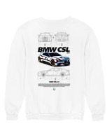 Φούτερ χωρίς κουκούλα Γυναικείο - Bmw CSL - Color Thumbnail 'Ασπρο