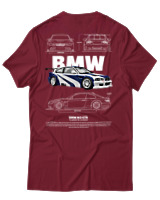 T-Shirt Αντρικό - Bmw M3 GTR - Color Thumbnail Σκούρο Κόκκινο