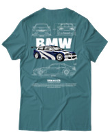 T-Shirt Αντρικό - Bmw M3 GTR - Color Thumbnail Μπλε Πράσινο