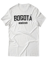 T-Shirt Αντρικό - Bogota Colombia - Color Thumbnail Άσπρο