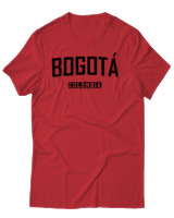 T-Shirt Αντρικό - Bogota Colombia - Color Thumbnail Κόκκινο