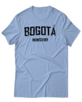 T-Shirt Αντρικό - Bogota Colombia - Color Thumbnail Γαλάζιο