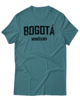 T-Shirt Αντρικό - Bogota Colombia - Color Thumbnail Μπλε Πράσινο