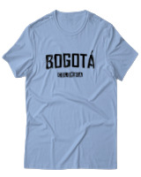 T-Shirt  Γυναικείο - Bogota Colombia - Color Thumbnail Γαλάζιο