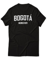 T-Shirt Αντρικό - Bogota Colombia - Color Thumbnail Μαύρο