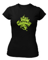 T-Shirt Στενή Γραμμή Γυναικείο - Bone Collector - Color Thumbnail Μαύρο