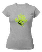 T-Shirt Στενή Γραμμή Γυναικείο - Bone Collector - Color Thumbnail Γκρι Μελανζέ
