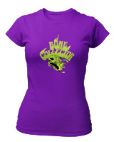 T-Shirt Στενή Γραμμή Γυναικείο - Bone Collector - Color Thumbnail Σκούρο Μωβ