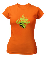 T-Shirt Στενή Γραμμή Γυναικείο - Bone Collector - Color Thumbnail Πορτοκαλί