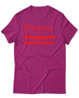 T-Shirt Unisex - Bonjour Mademoiselle - Color Thumbnail Φουξια