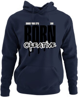 Φούτερ με κουκούλα - Born Creative - Color Thumbnail Navy Blue