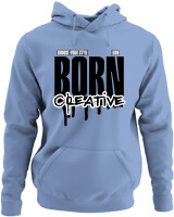 Φούτερ με κουκούλα - Born Creative - Color Thumbnail Blue Carolina